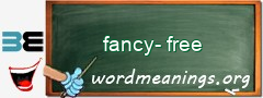 WordMeaning blackboard for fancy-free